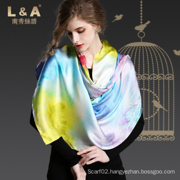 Ms Elegant Silk Digital Printing Muffler Scarf Sp2274-4